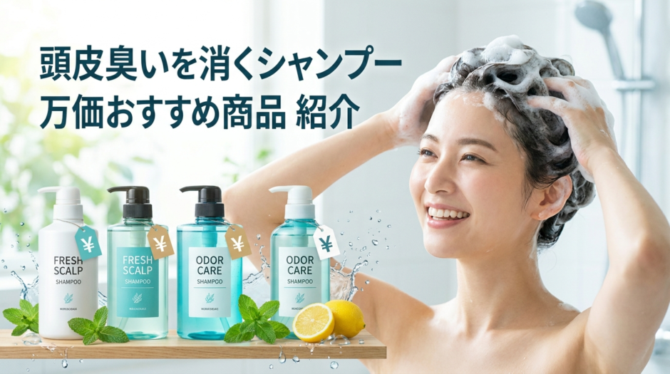 頭皮の臭いを消すシャンプー。プチプラで手に入るおすすめ商品を紹介。