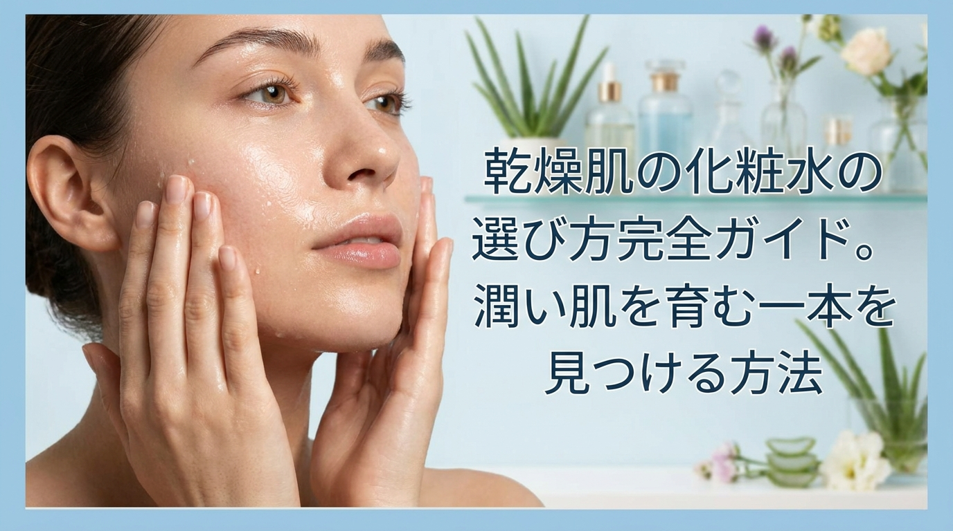 乾燥肌の化粧水の選び方完全ガイド。潤い肌を育む一本を見つける方法