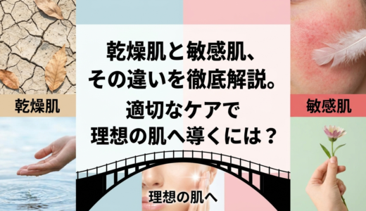 乾燥肌と敏感肌、その違いを徹底解説。適切なケアで理想の肌へ導くには？