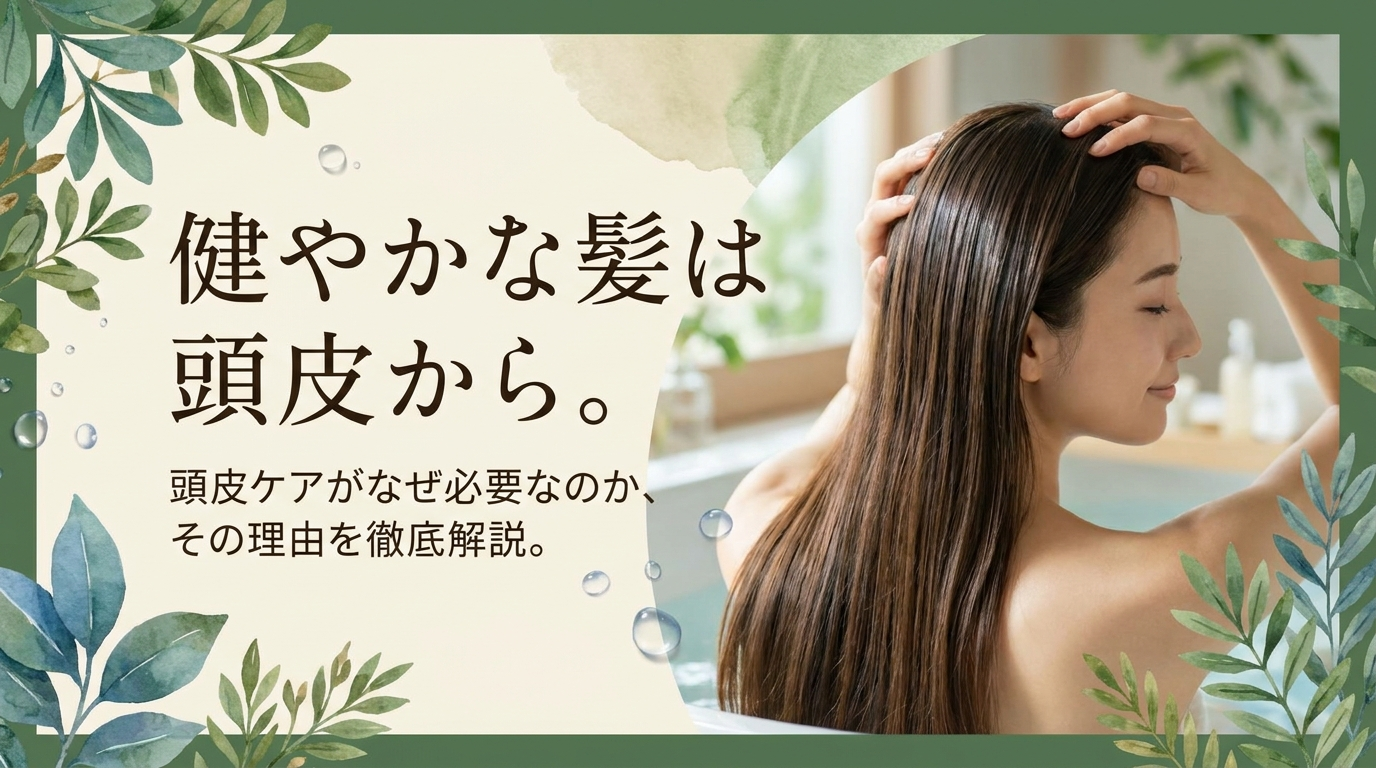 健やかな髪は頭皮から。頭皮ケアがなぜ必要なのか、その理由を徹底解説。