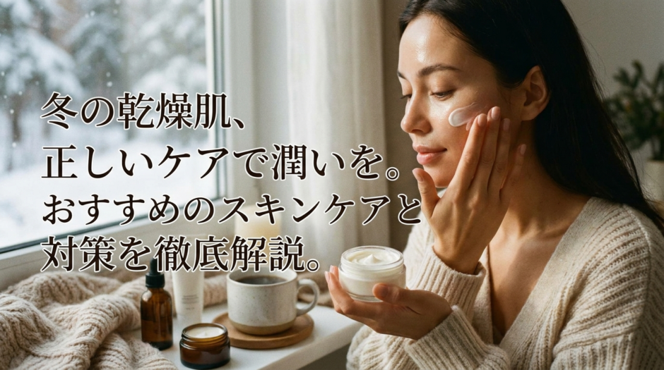 冬の乾燥肌、正しいケアで潤いを。おすすめのスキンケアと対策を徹底解説。